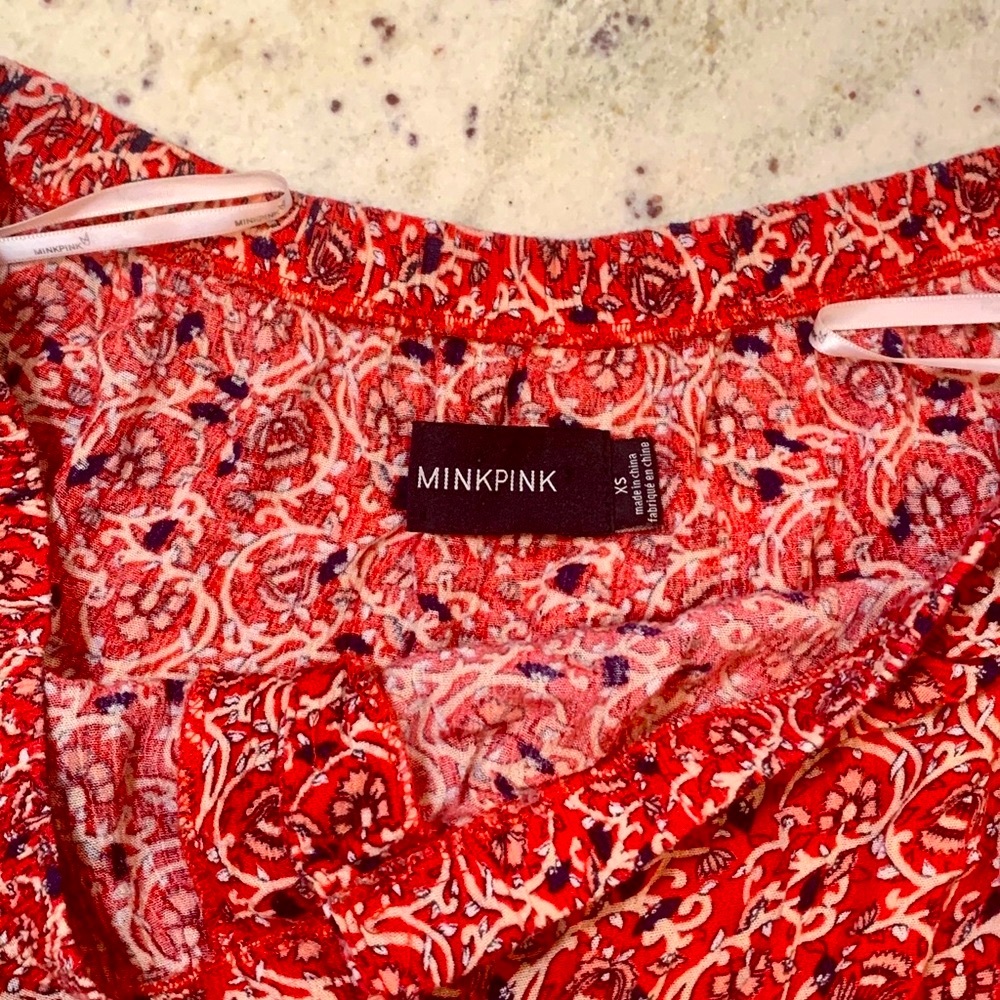 MINKPINK Paisley Off-the-Shoulder Blouse